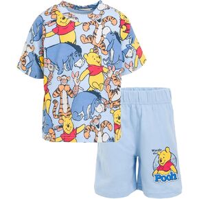 Disney Mickey Mouse Eeyore Donald Duck Pluto Winnie The Pooh Piglet Tigger Graphic T-Shirt and Shorts Set Infant to Big Kid in Kuwait