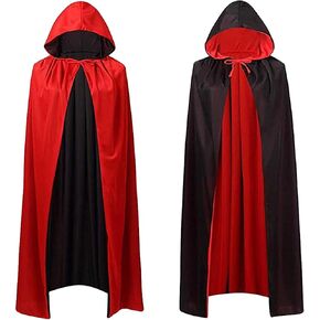 زي SherryDC للهالوين لمصاصي الدماء، غطاء رأس ذو ياقة واقفة للجنسين للبالغين والأطفال، عباءة ذات وجهين للحفلات التنكرية in Kuwait