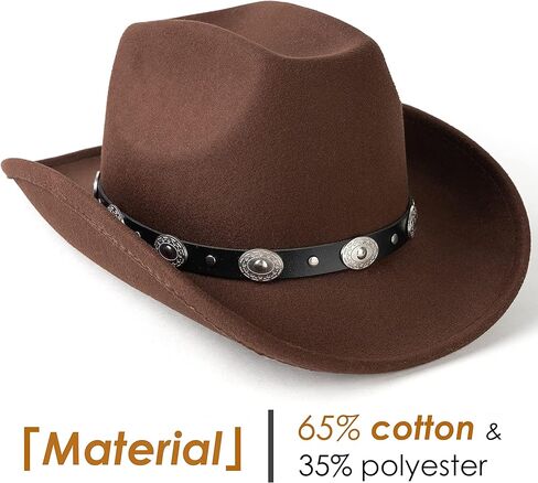 قبعة رعاة البقر ذات حافة واسعة للرجال والنساء من Lisianthus، قبعة راعية البقر الأمامية in Kuwait