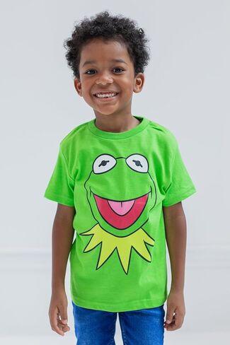 مجموعة من 3 تي شيرتات من Disney Muppets Kermit The Frog Animal Gonzo للرضع والأطفال الصغار in Kuwait