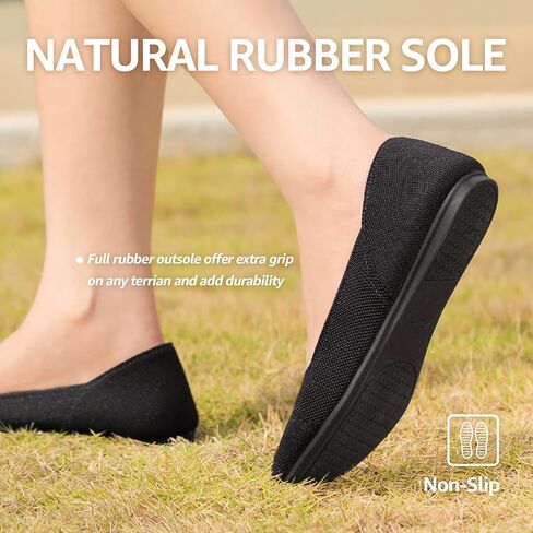 أحذية Bacia المسطحة للنساء من نسيج الباليه المسطح سهل الارتداء ومريح وقابل للغسل in Kuwait