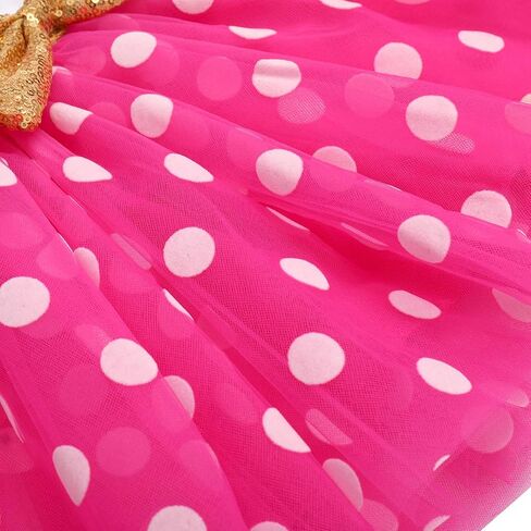 IBTOM CASTLE Baby Girls Cake Smash Birthday Mouse Polka Dots One Sequin Tutu Princess Dress Fancy Costume for Photo Shoot in Kuwait