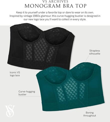 Victoria's Secret VS Archives Monogram Bra Top, Women's Lingerie (32B-38DD) in Saudi Arabia