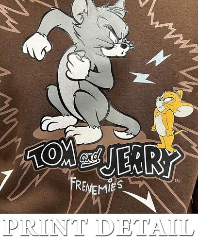 Southpole Men's Tom and Jerry Thick Gel Hoody in Saudi Arabia