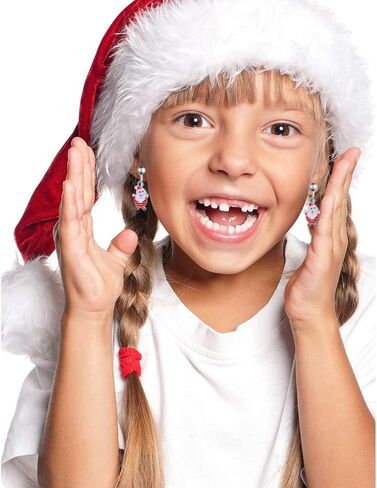 aganippe 16/20/24 أزواج الفتيات كليب على الأقراط لطيف تتدلى قطرة كليب على الأقراط للفتيات غير ثقب الأقراط مجموعة مجوهرات للفتيات الصغيرات أقراط يونيكورن قوس قزح الأقراط حورية البحر الأقراط للأطفال in Kuwait