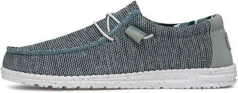 Hey Dude Men's Wally Sox Ice Grey Size 14 | Men's Loafers | Men's Slip On Shoes | Comfortable & Light-Weight in Saudi Arabia
