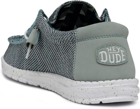 Hey Dude Men's Wally Sox Ice Grey Size 14 | Men's Loafers | Men's Slip On Shoes | Comfortable & Light-Weight in Saudi Arabia