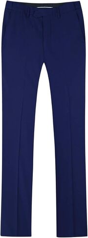 Mens Classic Slim Fit Fit Stretch Flat Front Slacks Dress Pants in Saudi Arabia