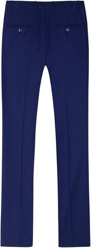 Mens Classic Slim Fit Fit Stretch Flat Front Slacks Dress Pants in Saudi Arabia