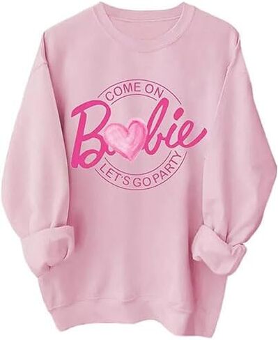 Aumetty Come On Let's Go Party Sweatshirt Women's Tide Cute Fall Long Sleeve Pullover Streetwear Gift Top in Saudi Arabia