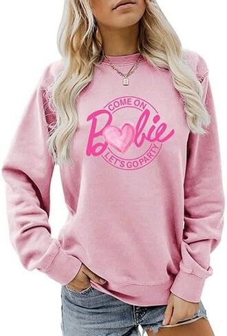 Aumetty Come On Let's Go Party Sweatshirt Women's Tide Cute Fall Long Sleeve Pullover Streetwear Gift Top in Saudi Arabia