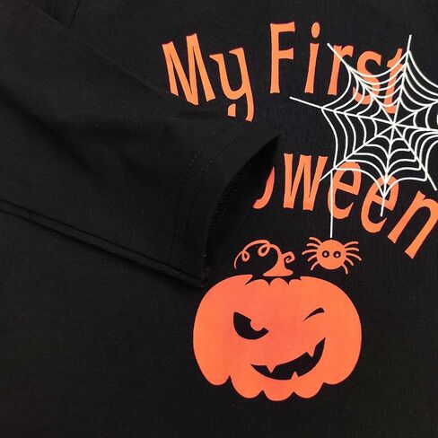 مجموعة ملابس Wosixima Baby Boys Girls My First Halloween Bat Toys من مجموعة سراويل اليقطين العنكبوتية مع قبعة للأطفال حديثي الولادة وحتى الرضع in Kuwait