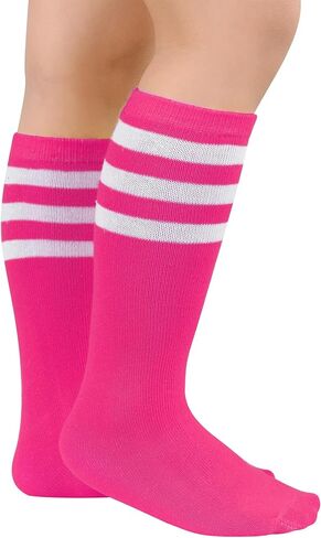 American Trends Kids Soccer Socks for Toddler Boys Girls Knee High Socks Stripes Cotton Sport Long Tube Sock in Saudi Arabia