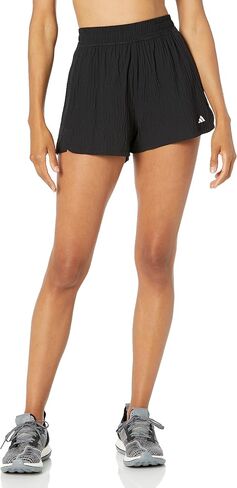 adidas Women's Pacer Training High Waist Woven Seersucker 3-Stripes in Saudi Arabia