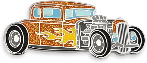 Pinsanity Vintage Hot Rod Enamel Lapel Pin in Saudi Arabia