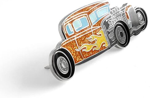 Pinsanity Vintage Hot Rod Enamel Lapel Pin in Saudi Arabia