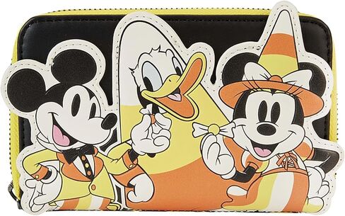 Loungefly Disney Mickey and Friends Candy Corn Zip Around Wallet in Saudi Arabia
