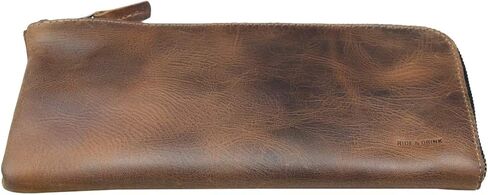 Hide & Drink, Leather Long Zippered Wallet, Holds Up to 8 Cards Plus Coins And Flat Bills, Phone Holder, Travel Essentials, Handmade (Bourbon Brown) in Saudi Arabia