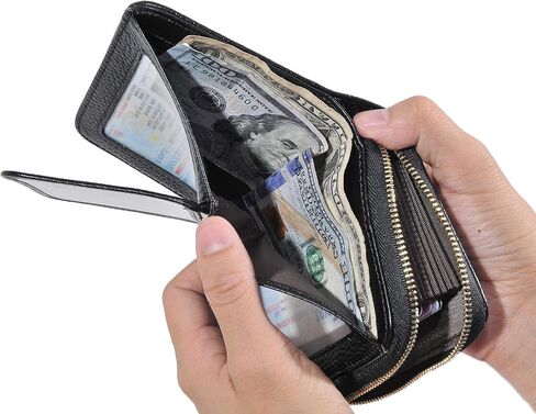 Beurlike Women's RFID Credit Card Holder Organizer Case Leather Security Wallet in Kuwait