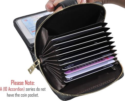 Beurlike Women's RFID Credit Card Holder Organizer Case Leather Security Wallet in Kuwait