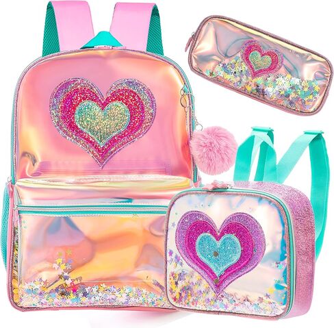 Meetbelify Backpack for Girls Backpacks for Elementary Preschool Students Kids School Cute Backpack with Lunch Box in Kuwait