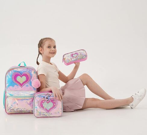 Meetbelify Backpack for Girls Backpacks for Elementary Preschool Students Kids School Cute Backpack with Lunch Box in Kuwait