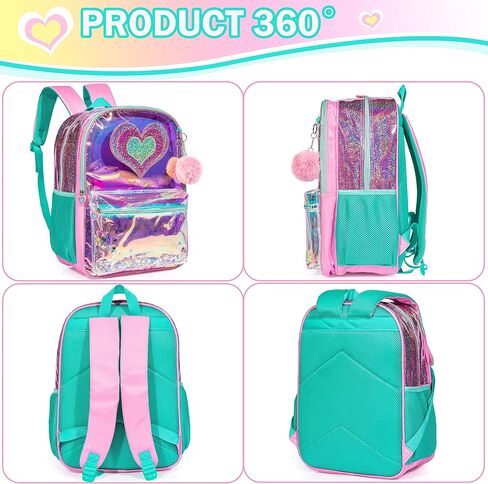Meetbelify Backpack for Girls Backpacks for Elementary Preschool Students Kids School Cute Backpack with Lunch Box in Kuwait
