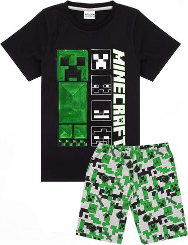 Minecraft Pajamas Boys 4 خيارات التصميم للأطفال أعلى السراويل Gamer PJs in Kuwait