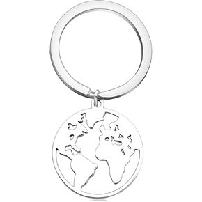 World Map Necklace Mother Earth Necklace Long Distance Travel Gift