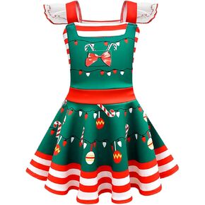 Roctocesy Little Girls Princess Dresses Cowgirl Jessie Costume Outfit for Halloween Fancy Party Dress Up Birthday Outfits