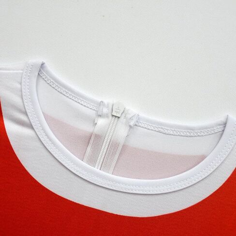 Ubeufun Amiy Roise Costume Red Jumpsuit with Skirt Girls Halloween Cosplay Bodysuit with Gloves Kids Party Outfit Dress up in Kuwait