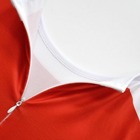 Ubeufun Amiy Roise Costume Red Jumpsuit with Skirt Girls Halloween Cosplay Bodysuit with Gloves Kids Party Outfit Dress up in Kuwait