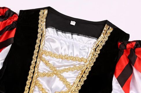 RAAIBB Pirate Costume Dress Kids Halloween Costume Girls Buccaneer Princess Cosplay with Deluxe Accessories Birthday Gifts in Kuwait