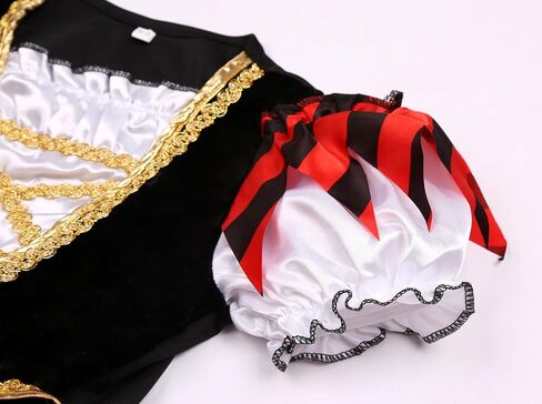 RAAIBB Pirate Costume Dress Kids Halloween Costume Girls Buccaneer Princess Cosplay with Deluxe Accessories Birthday Gifts in Kuwait