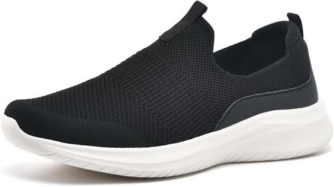 TIOSEBON Women's Walking Tennis Shoes Knit Slip on Mesh Comfortable Sneaker in Saudi Arabia