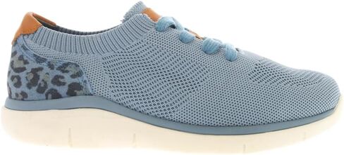 Propet Womens Sachi Leopard-Cheetah Lace Up Sneakers Shoes Casual - Blue in Saudi Arabia