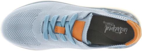 Propet Womens Sachi Leopard-Cheetah Lace Up Sneakers Shoes Casual - Blue in Saudi Arabia