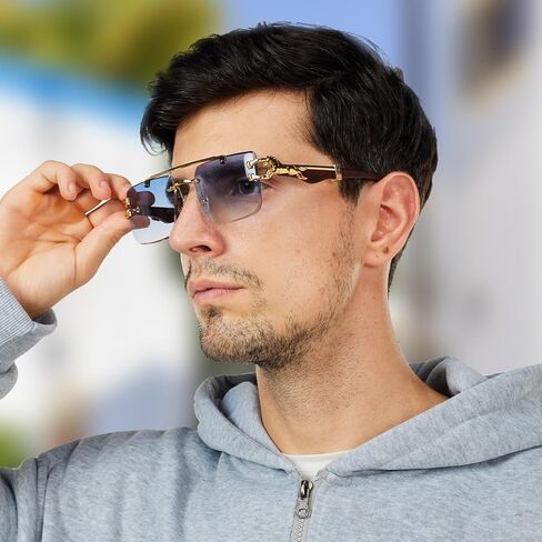 نظارات شمسية Yacdelo فاشن للنساء، نظارات شمسية مربعة عصرية للرجال UV400 in Kuwait