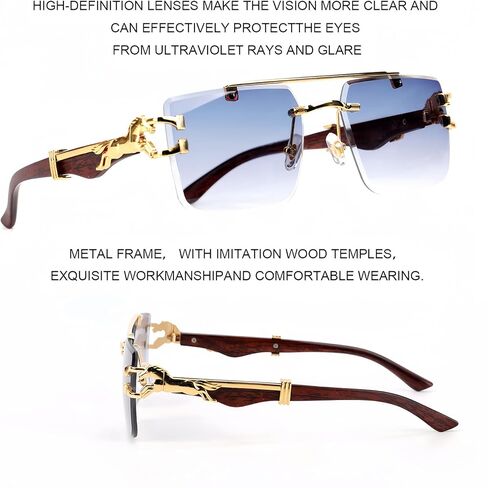 نظارات شمسية Yacdelo فاشن للنساء، نظارات شمسية مربعة عصرية للرجال UV400 in Kuwait