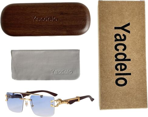 نظارات شمسية Yacdelo فاشن للنساء، نظارات شمسية مربعة عصرية للرجال UV400 in Kuwait