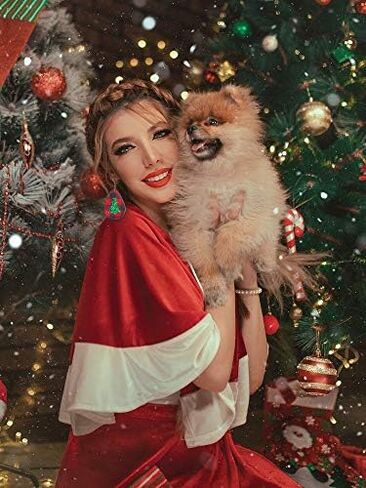 16 Pairs Christmas Faux Leather Earrings Lightweight Faux Leather Earrings Holiday Earrings for Women in Saudi Arabia