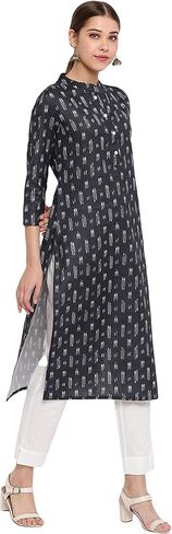 كورتا قطن رمادي للسيدات من Janasya Indian in Kuwait