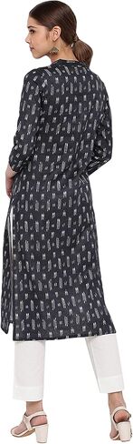 كورتا قطن رمادي للسيدات من Janasya Indian in Kuwait