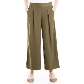 Max Studio Women's Soft Twill Cropped Pant