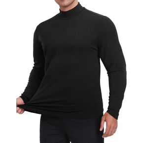 ZAFUL Men's Mock Turtleneck Long Sleeve T Shirts Slim Fit Basic Tops Thermal Lightweight Knitted Pullover Sweater Undershirt in Saudi Arabia