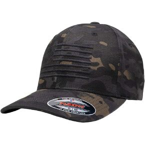 Eagle Six Gear Multicam American Flag Flexfit Hat for Men in Kuwait