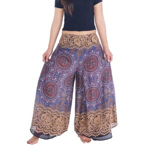 Lannaclothesdesign Palazzo Pants for Women Wide Leg Boho Harem Yoga Pants S M L XL Sizes