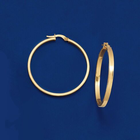 Ross-Simons Italian 14kt Yellow Gold Squared-Edge Hoop Earrings in Saudi Arabia