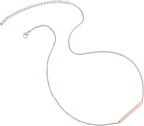 Minimalist Bar Necklace, Rose Gold Necklace, Bar Necklaces Women, Rose Gold Jewelry Women, Gold Bar Necklace Rose Gold Bar Necklace, Horizontal Bar Necklace in Kuwait