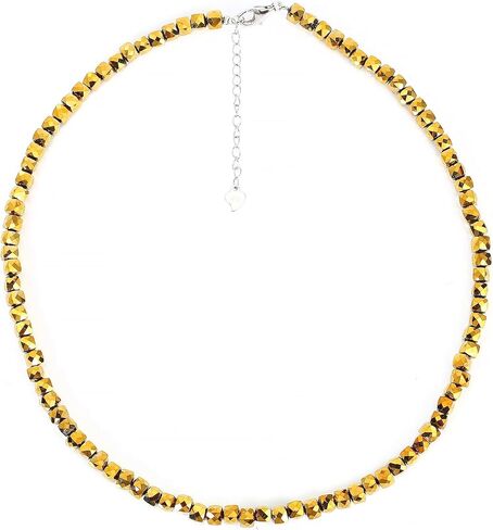 قلادة ABCGEMS من خرز الإيوليت التنزاني مع مشبك جراد البحر من الفضة الإسترلينية وسلسلة ممتدة 2 بوصة (تقنية قطع ثورية تضفي مظهرًا أكثر ديناميكية على المكعب التقليدي) مكعب سحري ثلاثي الأبعاد مقطوع بالألماس (قابل للتعديل 15.5 + 2 بوصة) صغير 4 مم in Kuwait